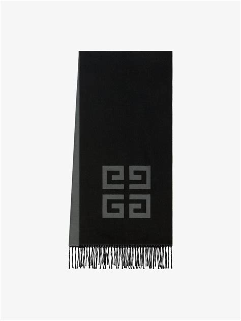 givenchy scsrve doubled g|GIVENCHY 4G double sided scarf in wool and cashmere in.